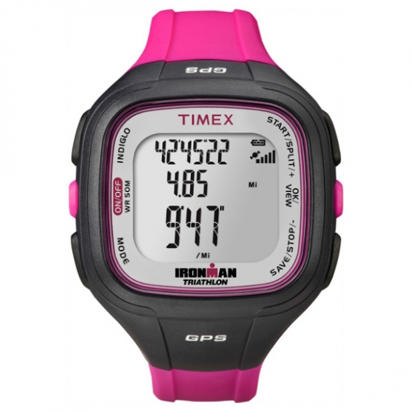 Timex Ironman sporthorloge Easy Trainer GPS zwart/roze T5K753 00460996